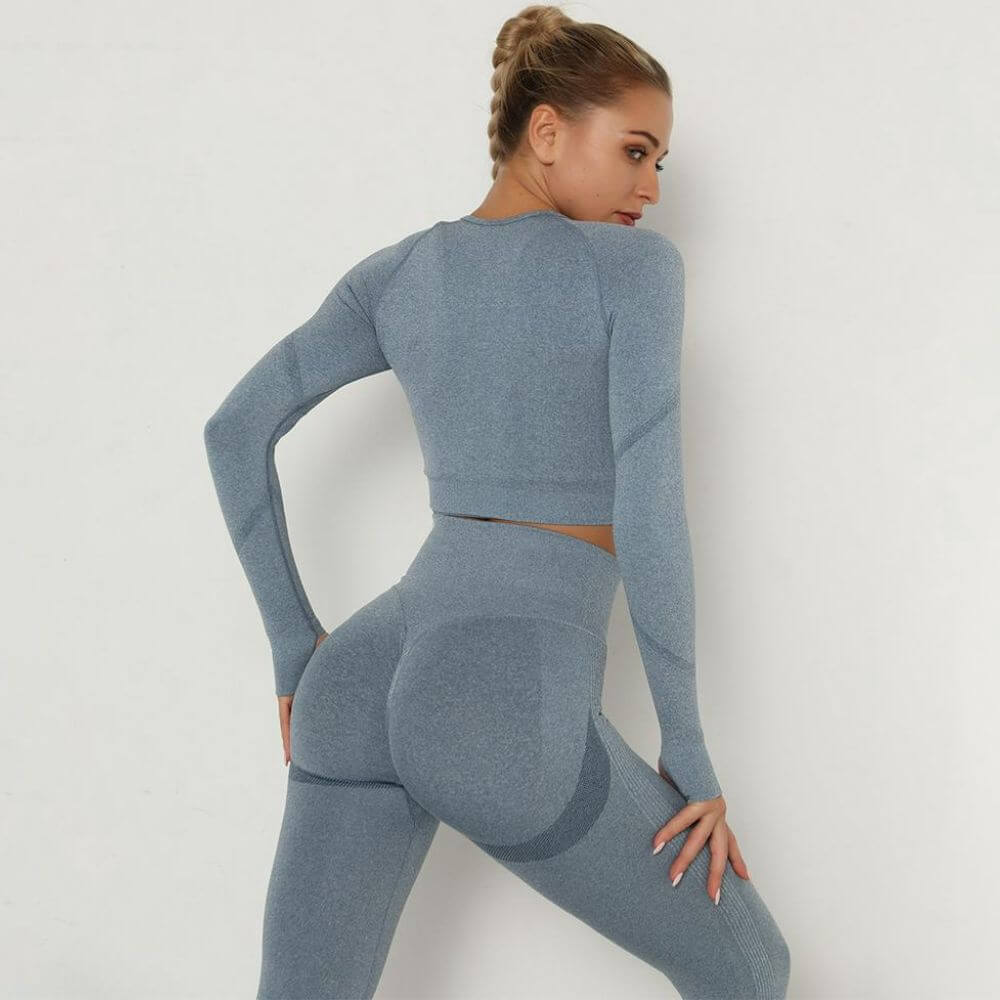 BootyLift Leggings Blau – Push-Up Effekt für eine perfekte Po-Form