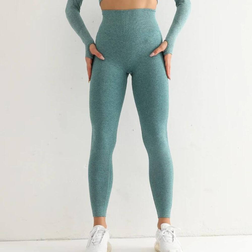 Elastische und bequeme BootyLift Leggings in Grün – Perfekt für Alltag & Training