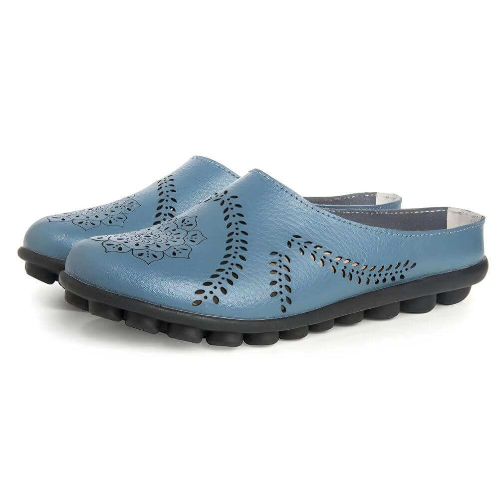 FlexWander Slipper in Blau mit unterstützender Fußgewölbestütze