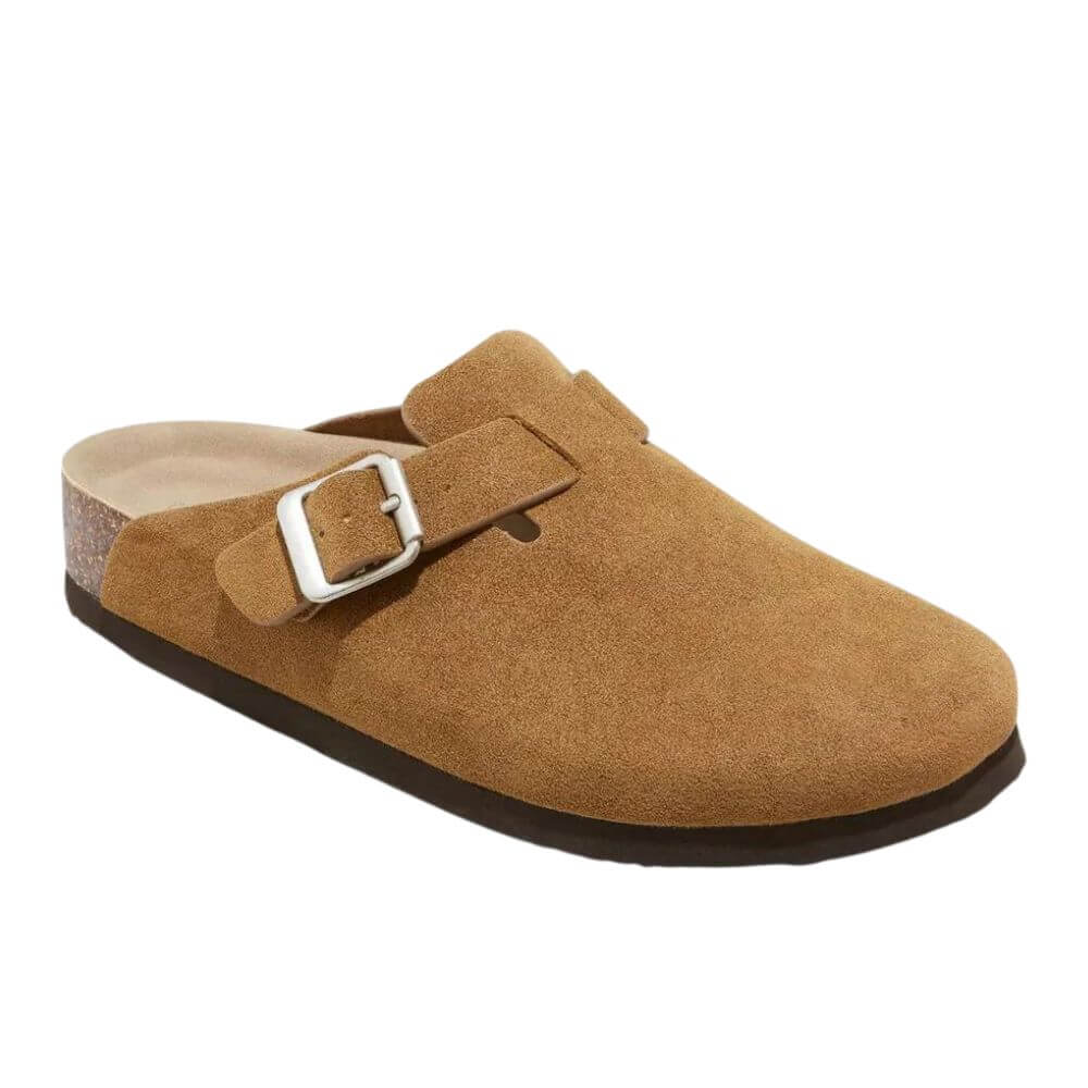 Unisex Clogs mit Riemen – Offen & rutschfest, Beige