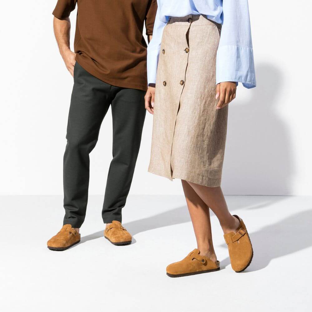 Unisex Clogs mit Riemen – Offen & rutschfest, Beige