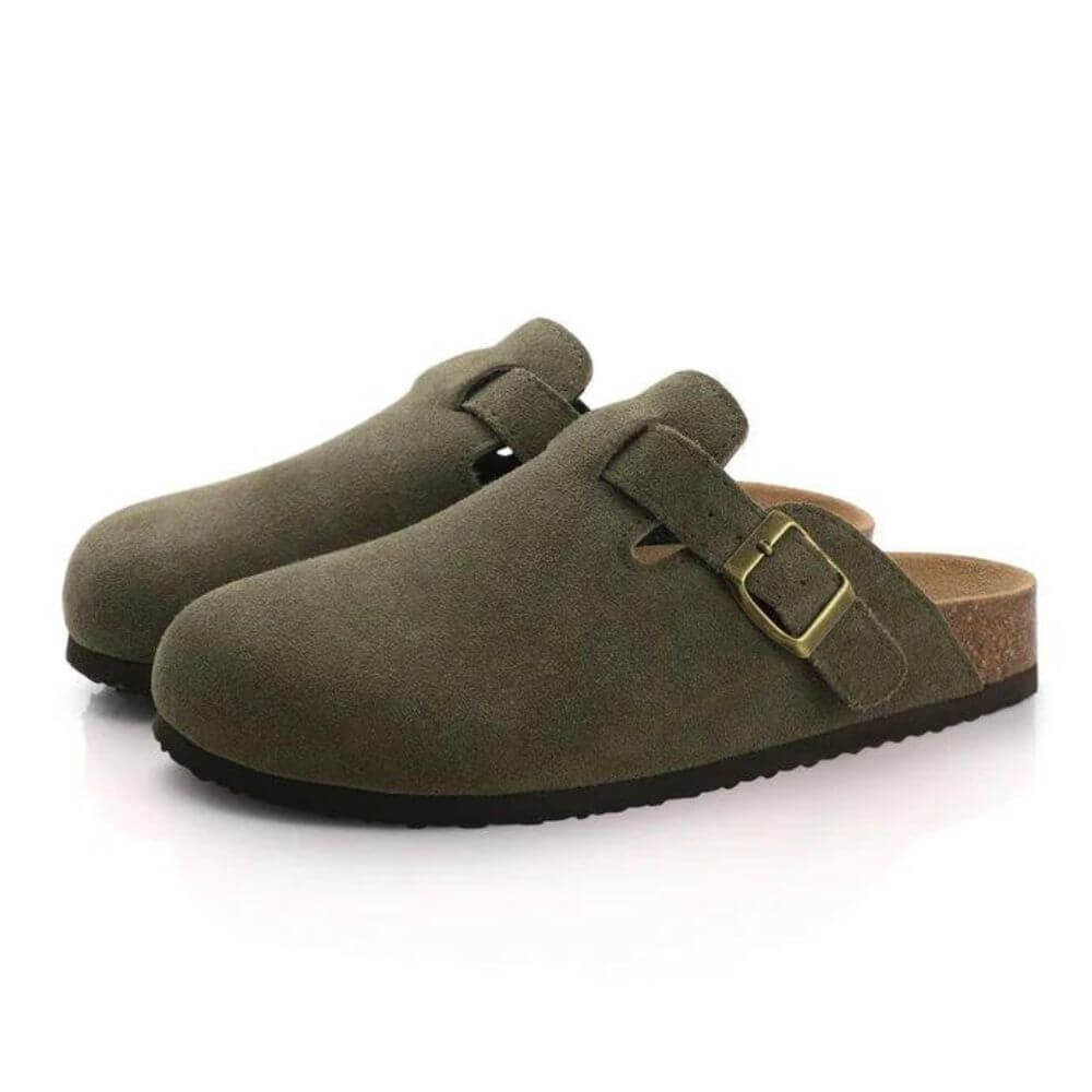 Unisex Clogs mit Riemen – Offen & rutschfest, Beige