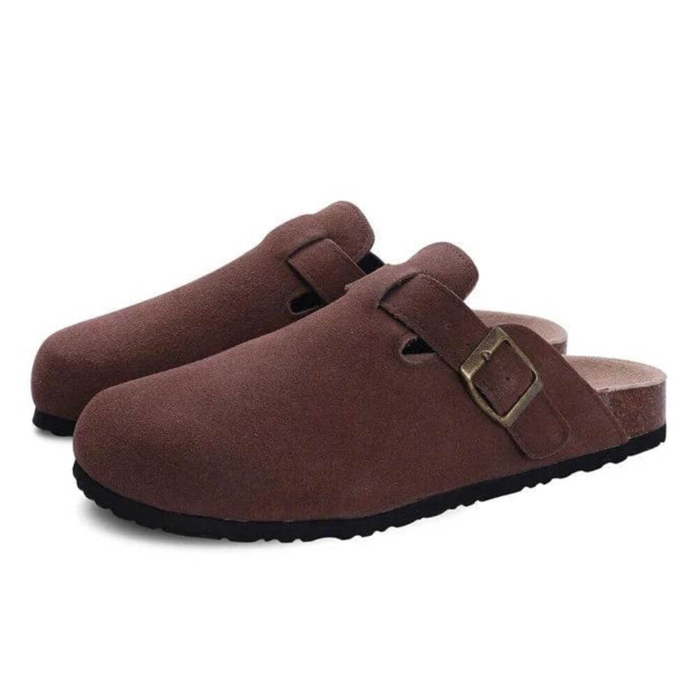 Unisex Clogs mit Riemen – Offen & rutschfest, Beige
