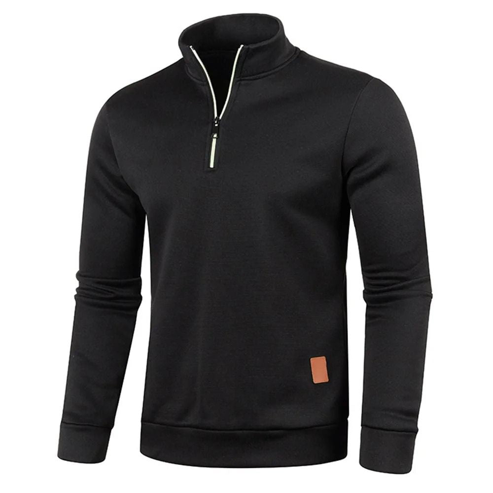 Reuben Herrenpullover mit sportlichem Viertel-Zip für vielseitige Looks im Alltag