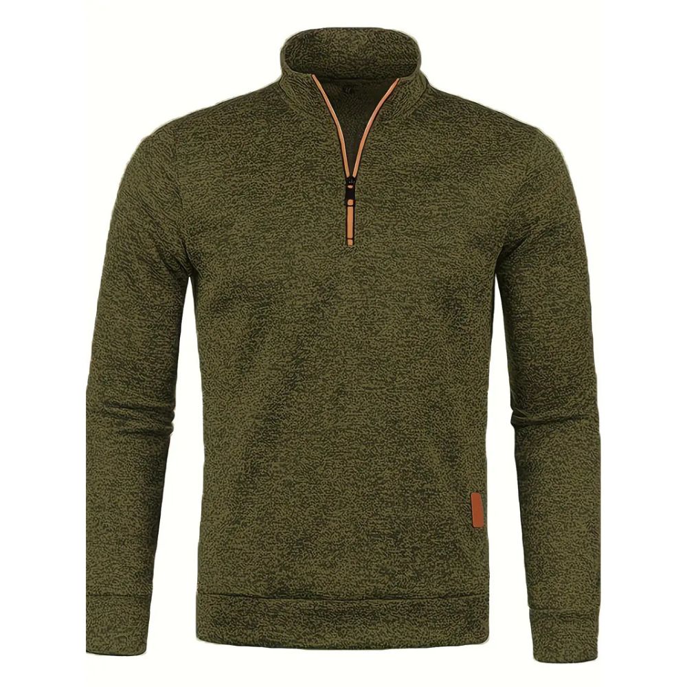 Bequemer Viertel-Zip Pullover für Spaziergänge und entspannte Tage