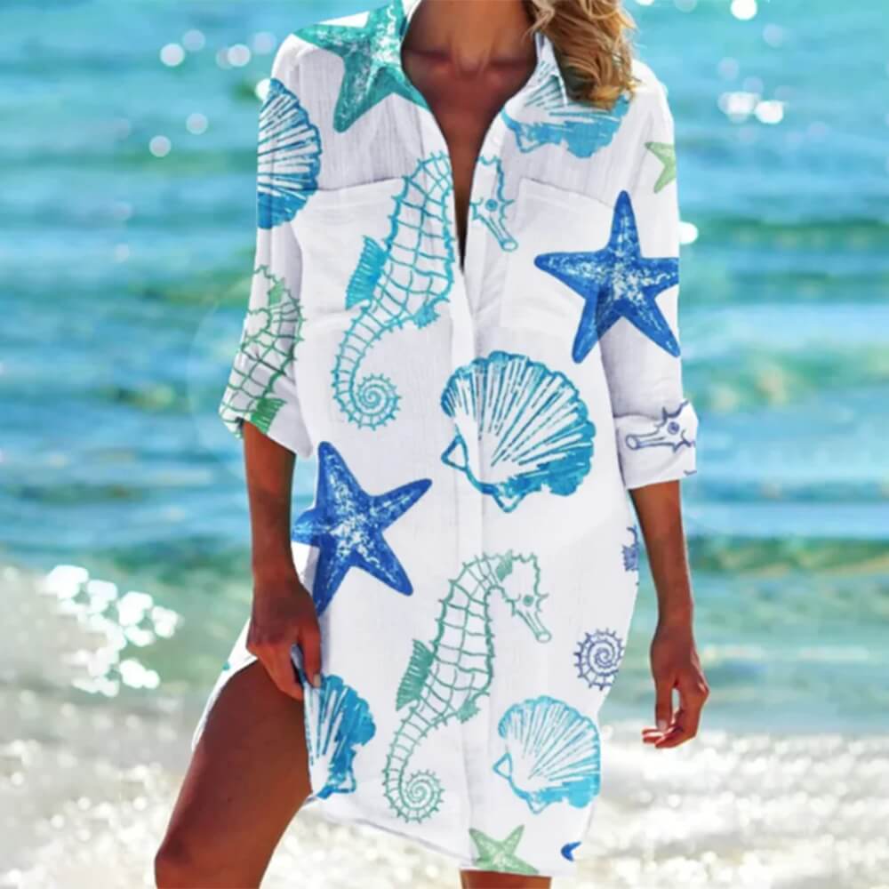 Longbluse Damen Elegant – Lässig, Lang Geschnitten, Ideal für Büro & Freizeit