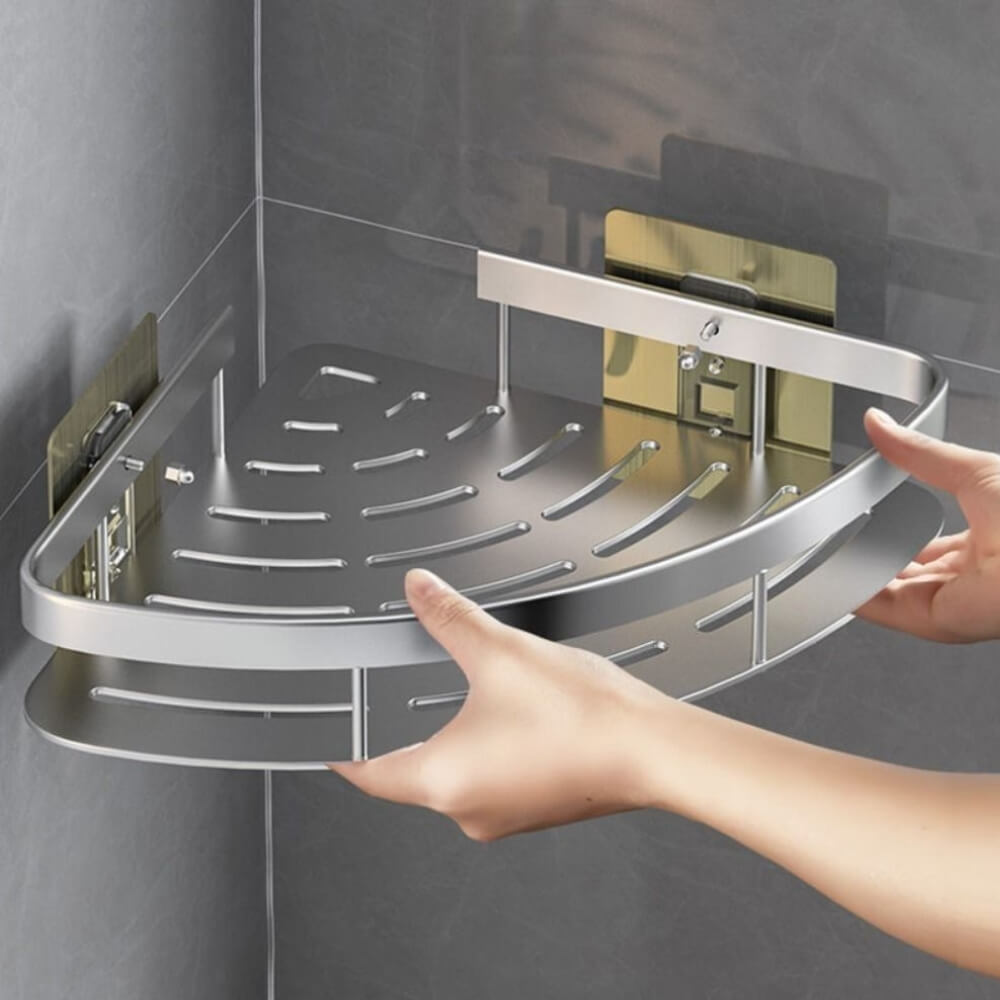 Aluminium-Badezimmerregal Ecke – Platzsparend & Modern