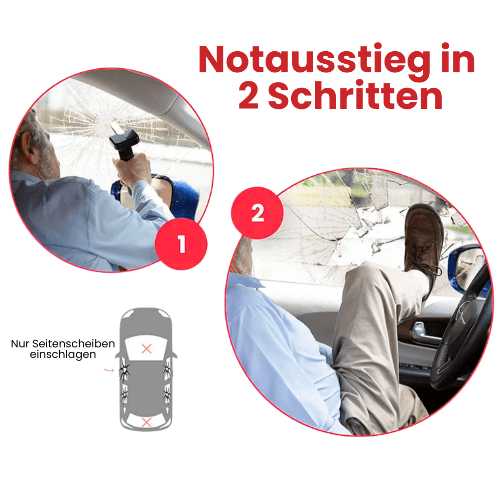 Auto Einstiegshilfe mit Fensterbrecher-Funktion