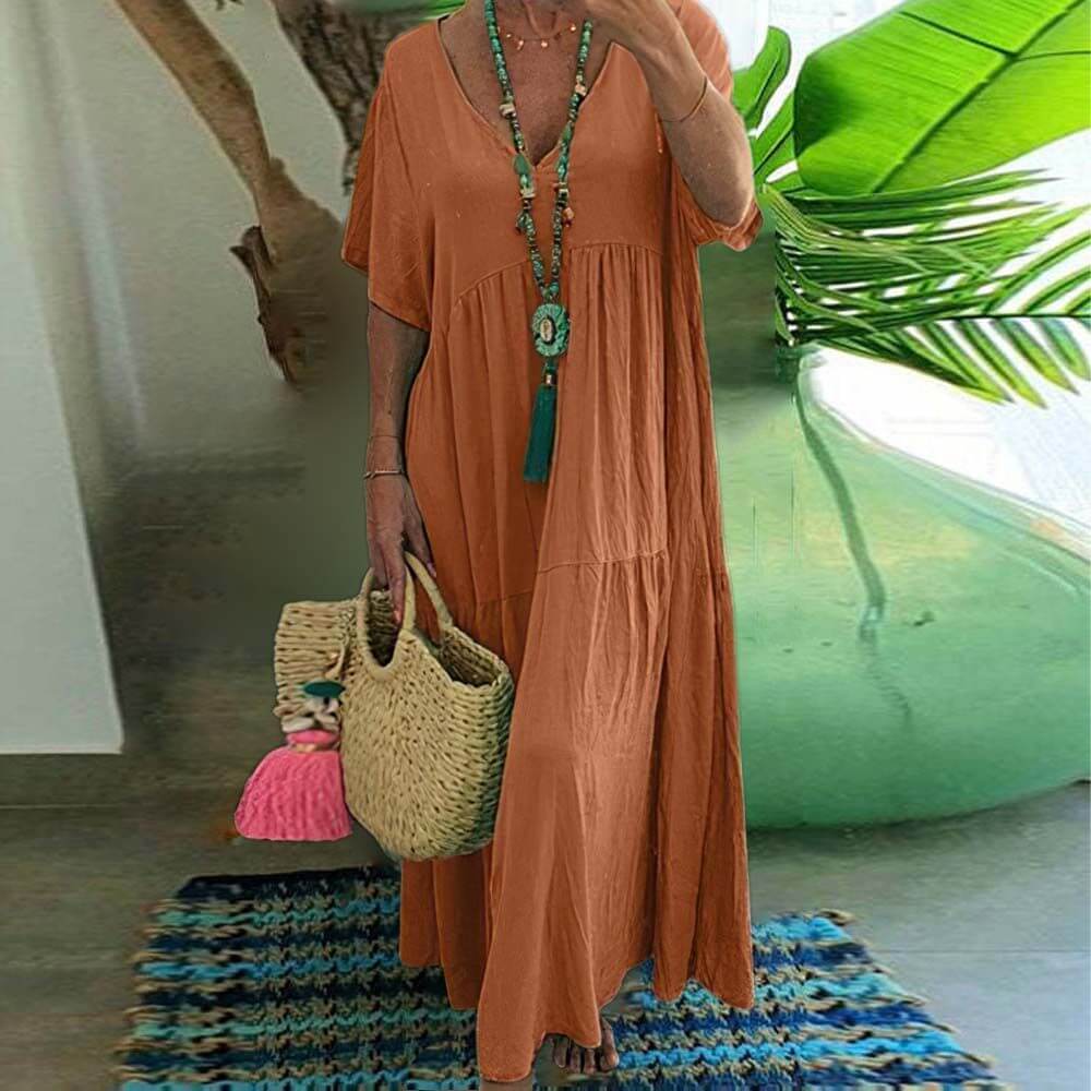  Oranges Coraline Sommerkleid, perfekt für heiße Tage, schmeichelnde Passform und frische Farbe für einen lebendigen Look.