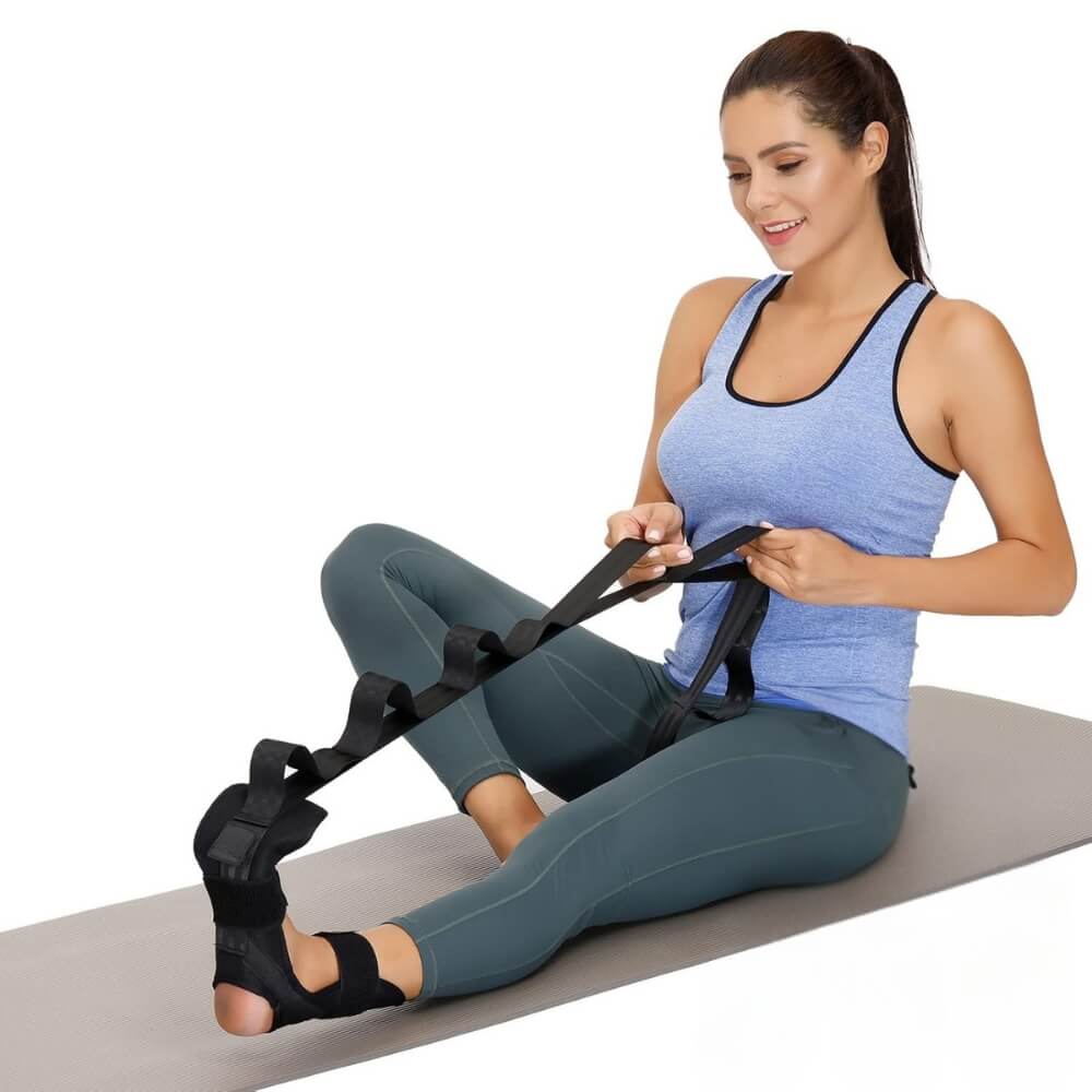Flexify Dehnband zur gezielten Linderung bei Fasziitis und Wadenverspannungen.