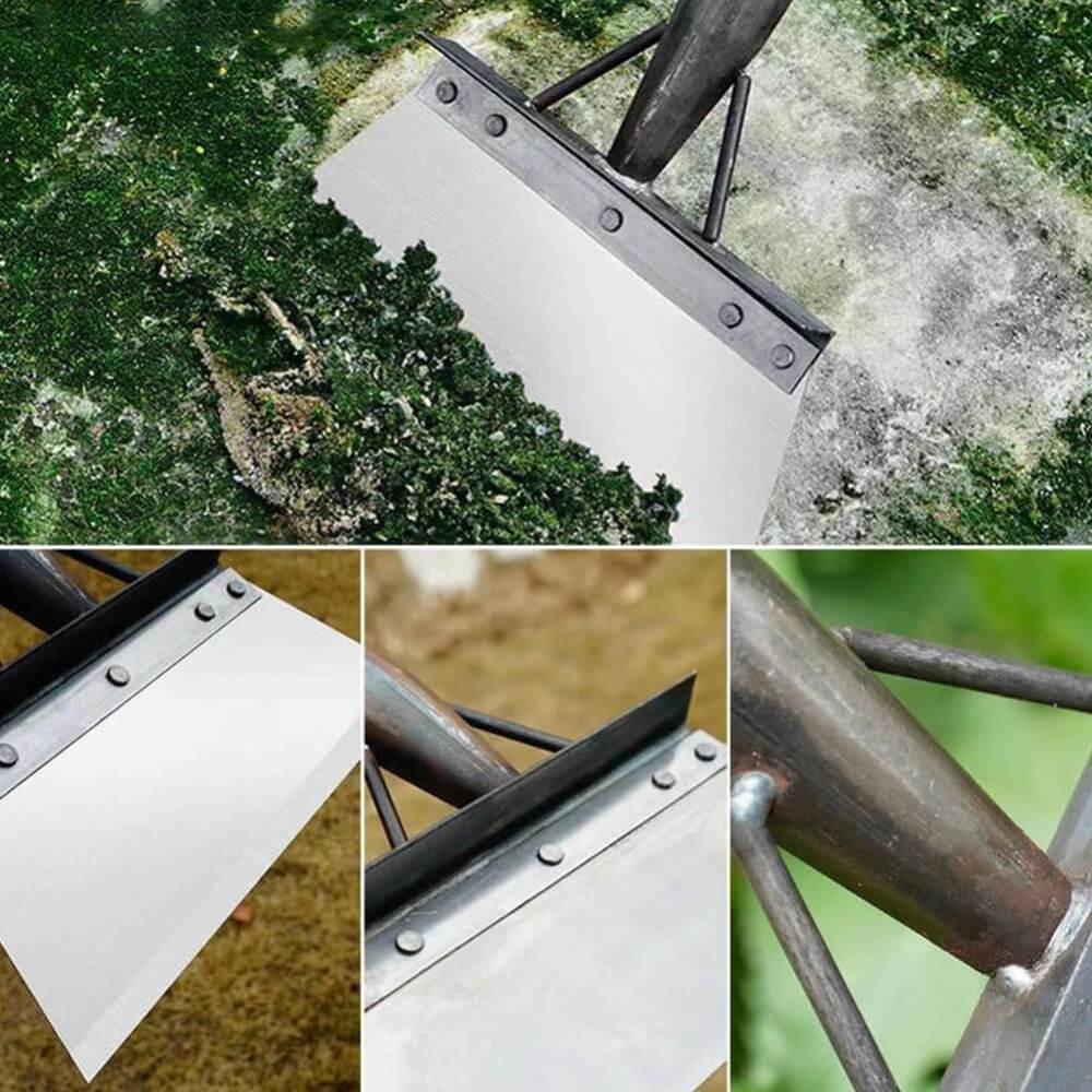 Robuste Unkrautschaufel für die einfache Entfernung von Moos und Unkraut.
