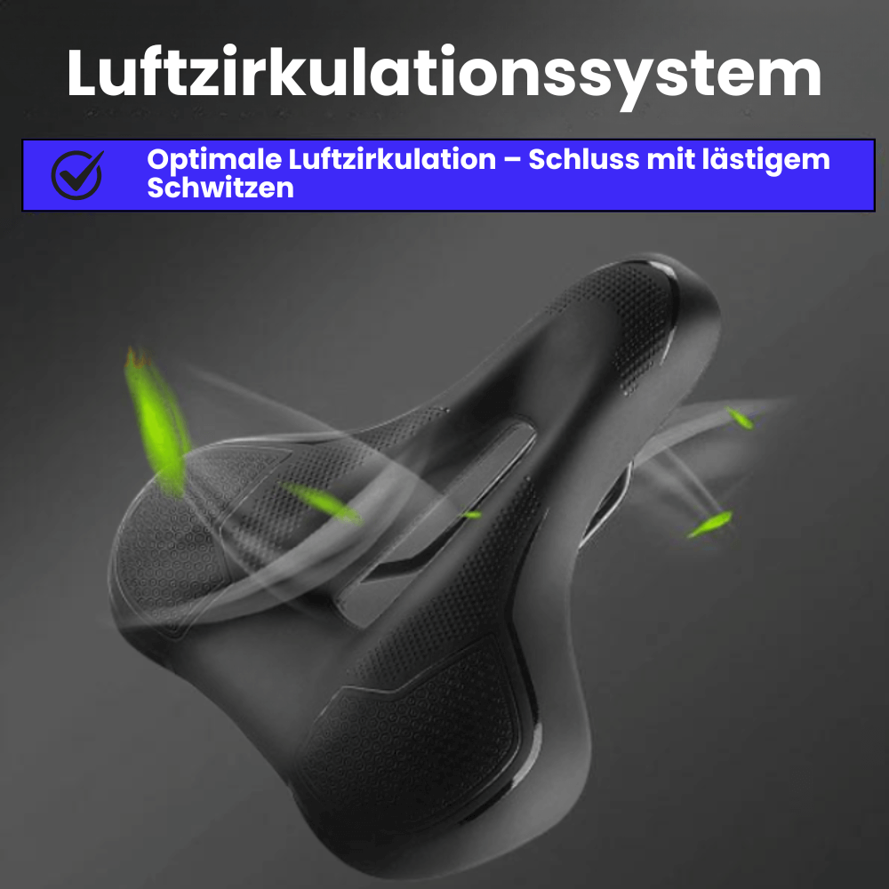 Anti-Rutsch-Fahrradsattel mit Oberflächenschutz für stabile und sichere Fahrten.