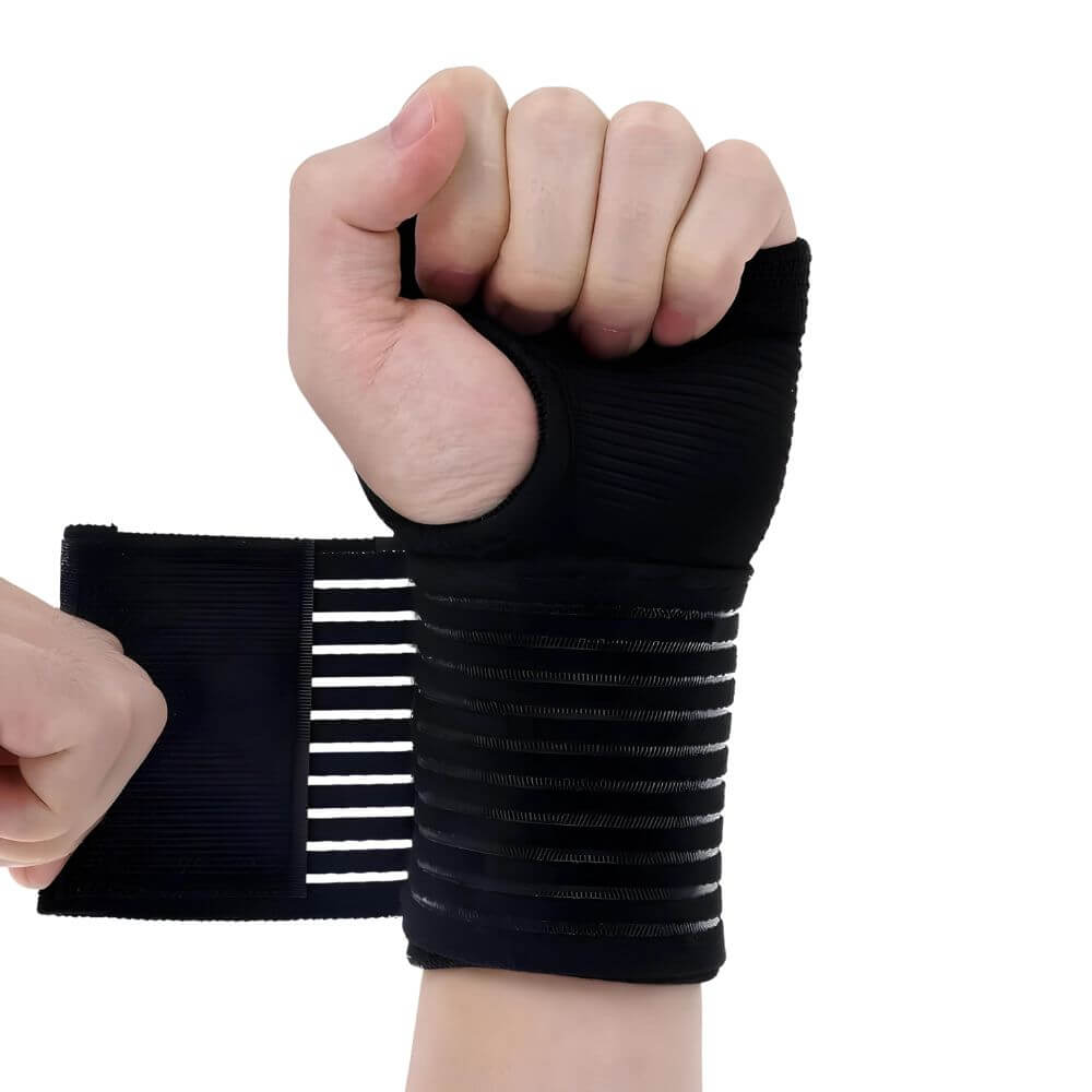 GripStark Motorradbandage Schwarz – Stabilisiert dein Handgelenk bei jedem Abenteuer