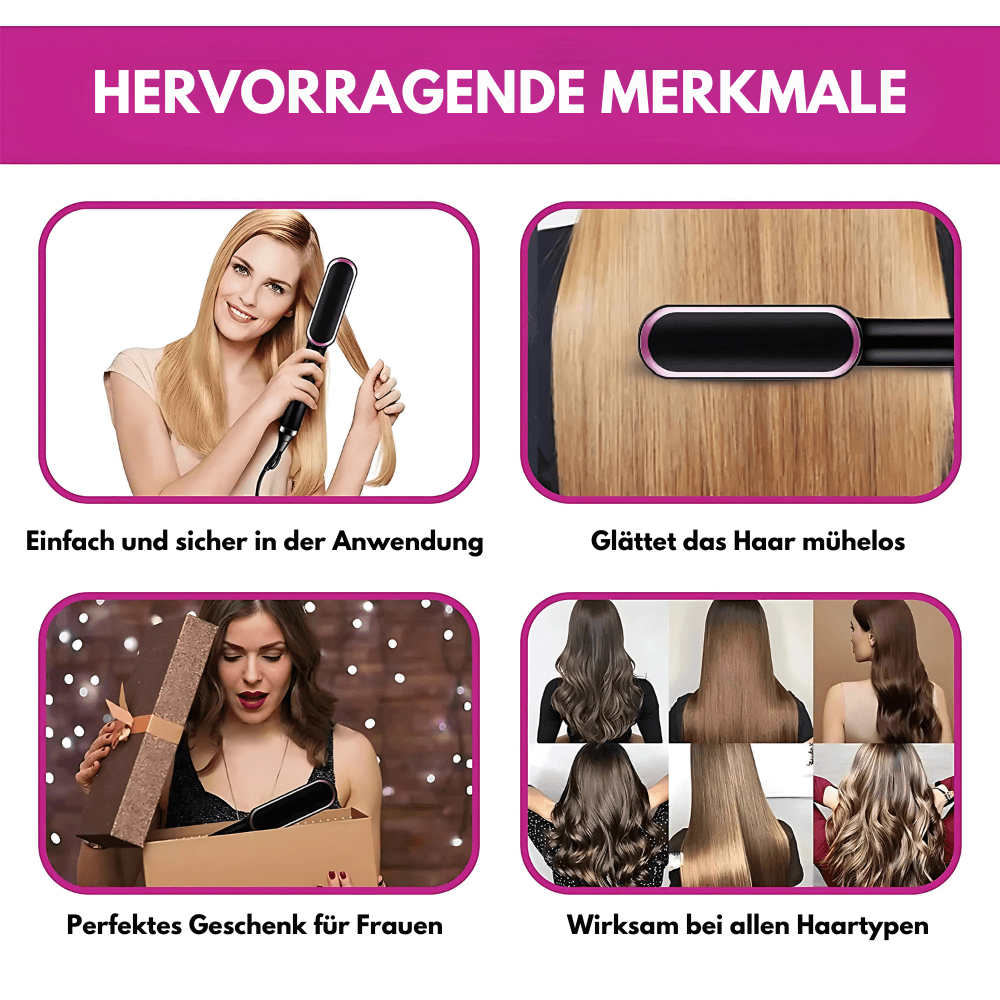 Elektrische Haarglättbürste – praktisch und vielseitig