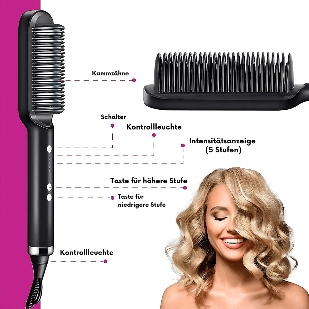 Elektrische Haarglättbürste – praktisch und vielseitig
