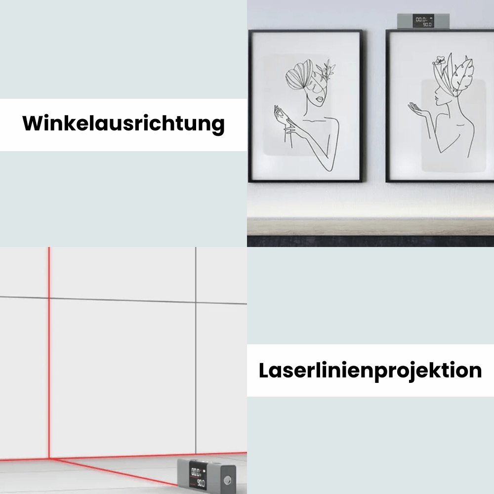 Laser-Winkelmesser 360° Projektion | Digitaler Winkelmesser