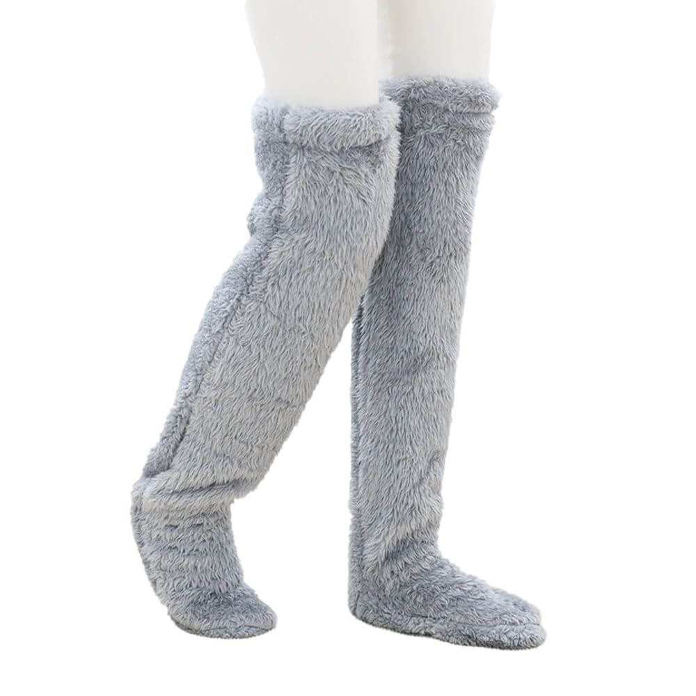 Damen Overknee Kuschelsocken | Flauschig & warm für Winter