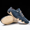 Blaue Herren-Freizeitschuhe aus Leder – Bequeme und stilvolle Schnürschuhe für den Alltag.