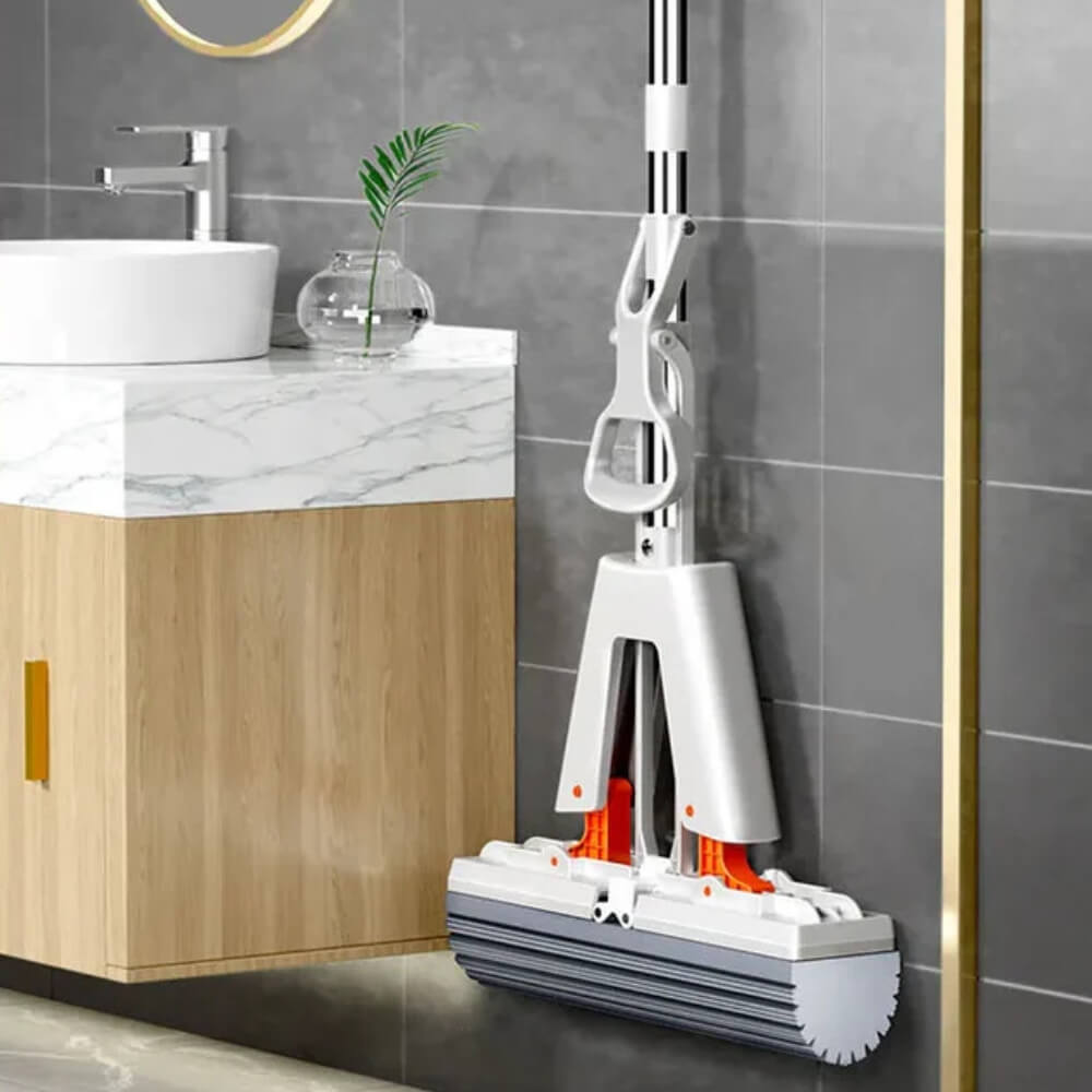 Mop mit Selbst-Auswringung | Flachmopp mit Eimer