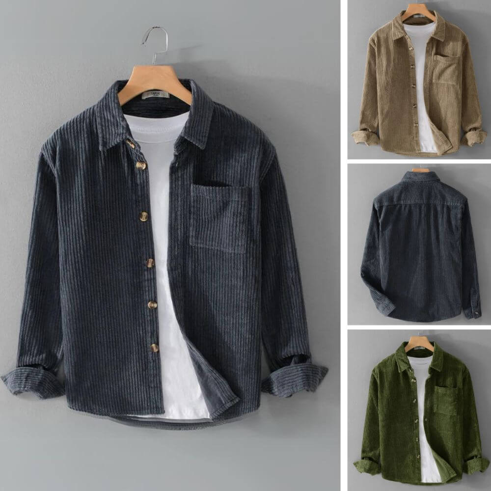 Overshirt von Nils – Weiches Baumwollvelours für maximalen Komfort