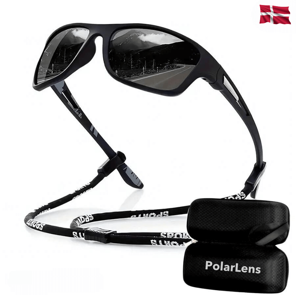 PolarLens Sonnenbrille in Schwarz – Polarisierte Gläser für blendfreie Sicht.