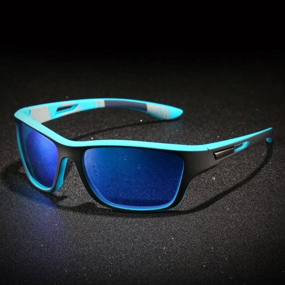 Sportliche Sonnenbrille in Blau – Ideal zum Autofahren, Wandern und Sport mit maximalem Komfort.
