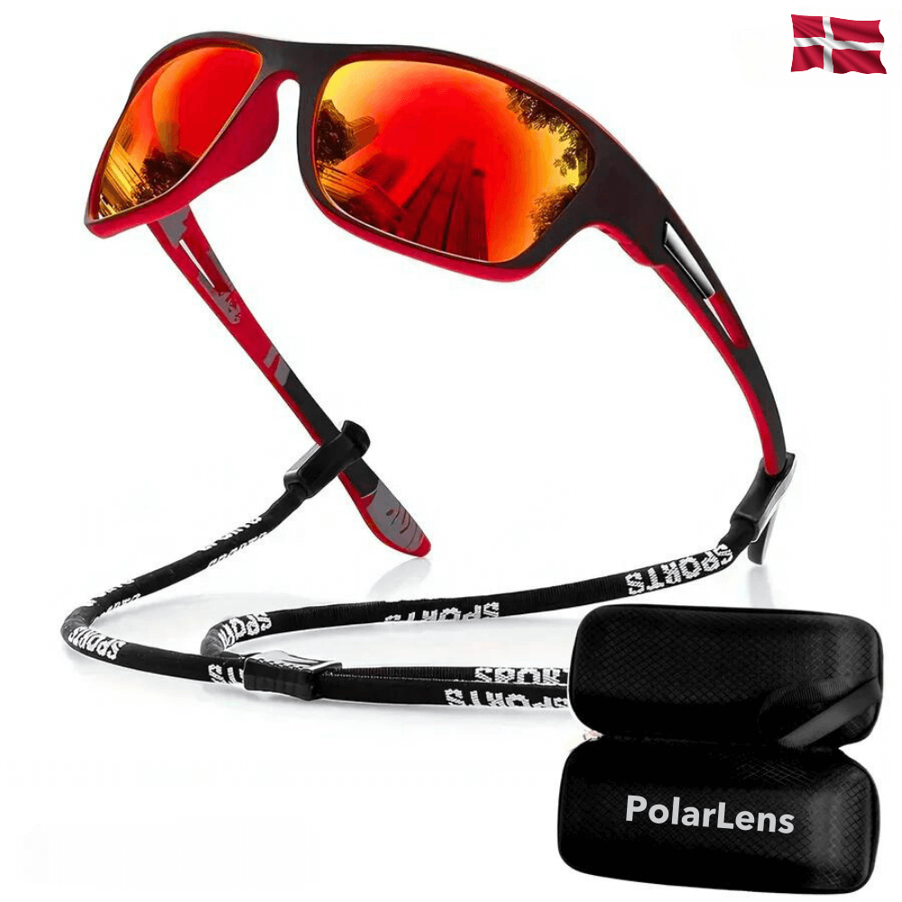 PolarLens Sonnenbrille in Orange – Stylisch & funktional mit polarisierenden Gläsern.