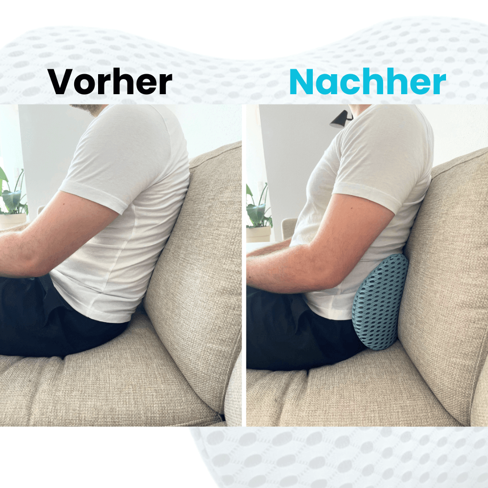 Memory-Schaum-Kissen zur optimalen Rückenunterstützung und Druckentlastung.