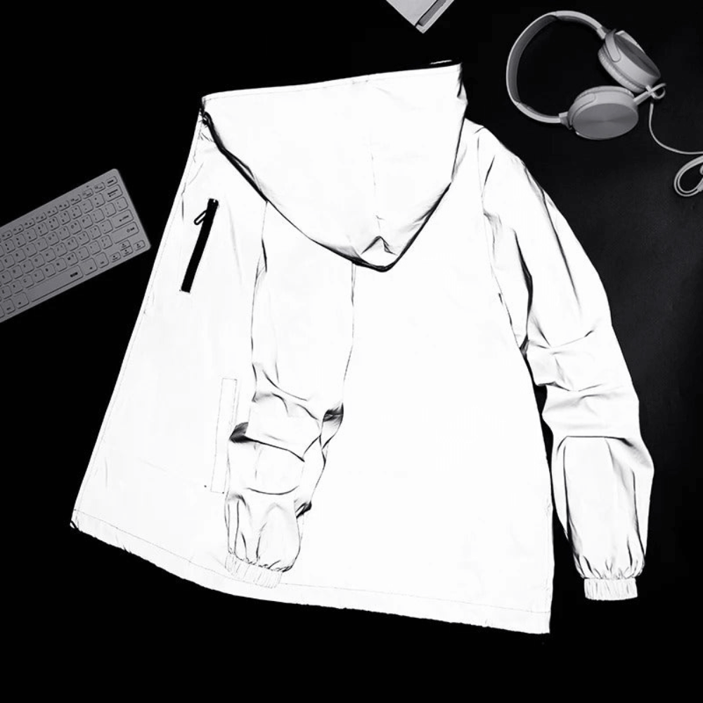 Herren Windjacke reflektierend und leicht für Outdoor und Sport
