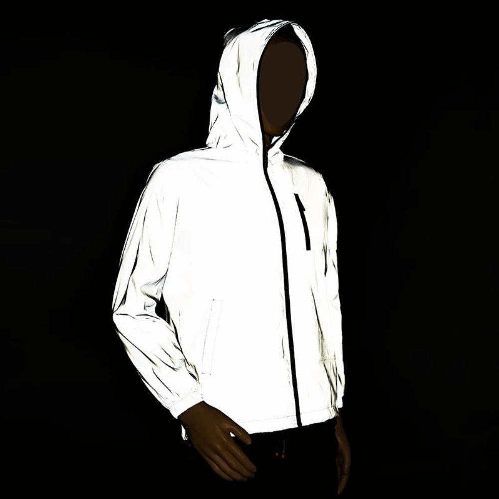 Herren Windjacke reflektierend und leicht für Outdoor und Sport