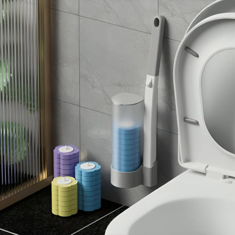 Langanhaltende Frische mit ScrubFix – WC-Bürste mit Meeresduft für eine reine Toilette.