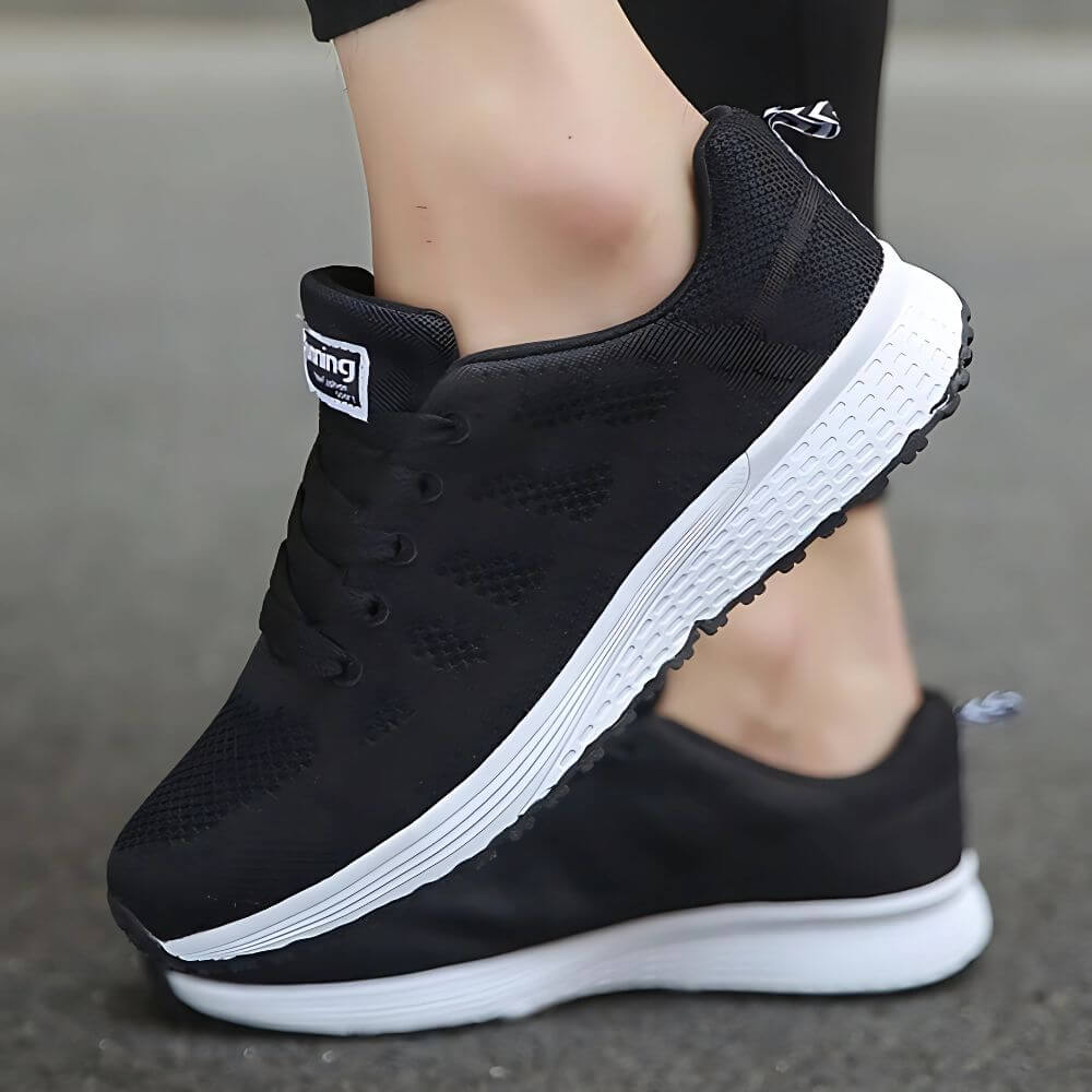 Leichte Damen Freizeitschuhe in Schwarz – Atmungsaktiv und Komfortabel