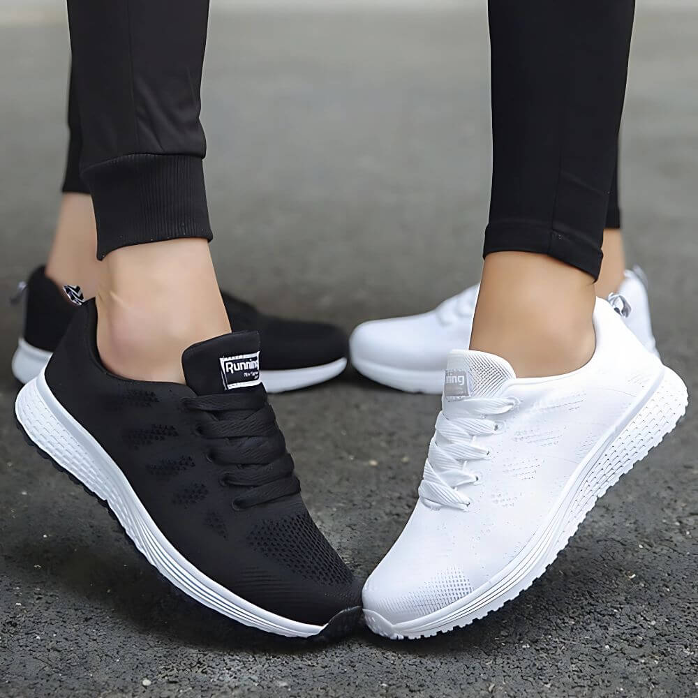 Leichte Damen Freizeitschuhe in Schwarz – Atmungsaktiv und Komfortabel