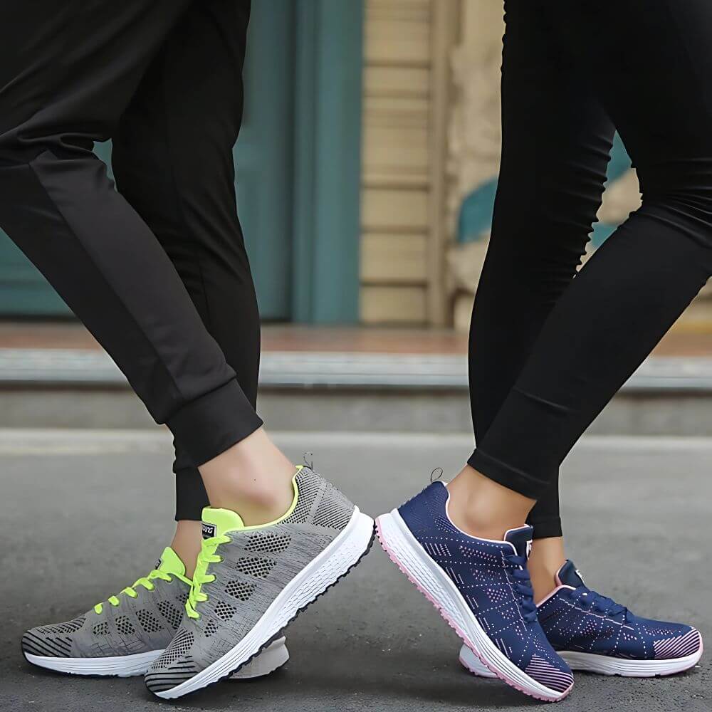 Leichte Damen Freizeitschuhe in Schwarz – Atmungsaktiv und Komfortabel