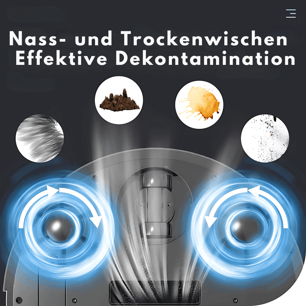 Saugroboter mit Wischfunktion – WLAN-fähig und App-steuerbar