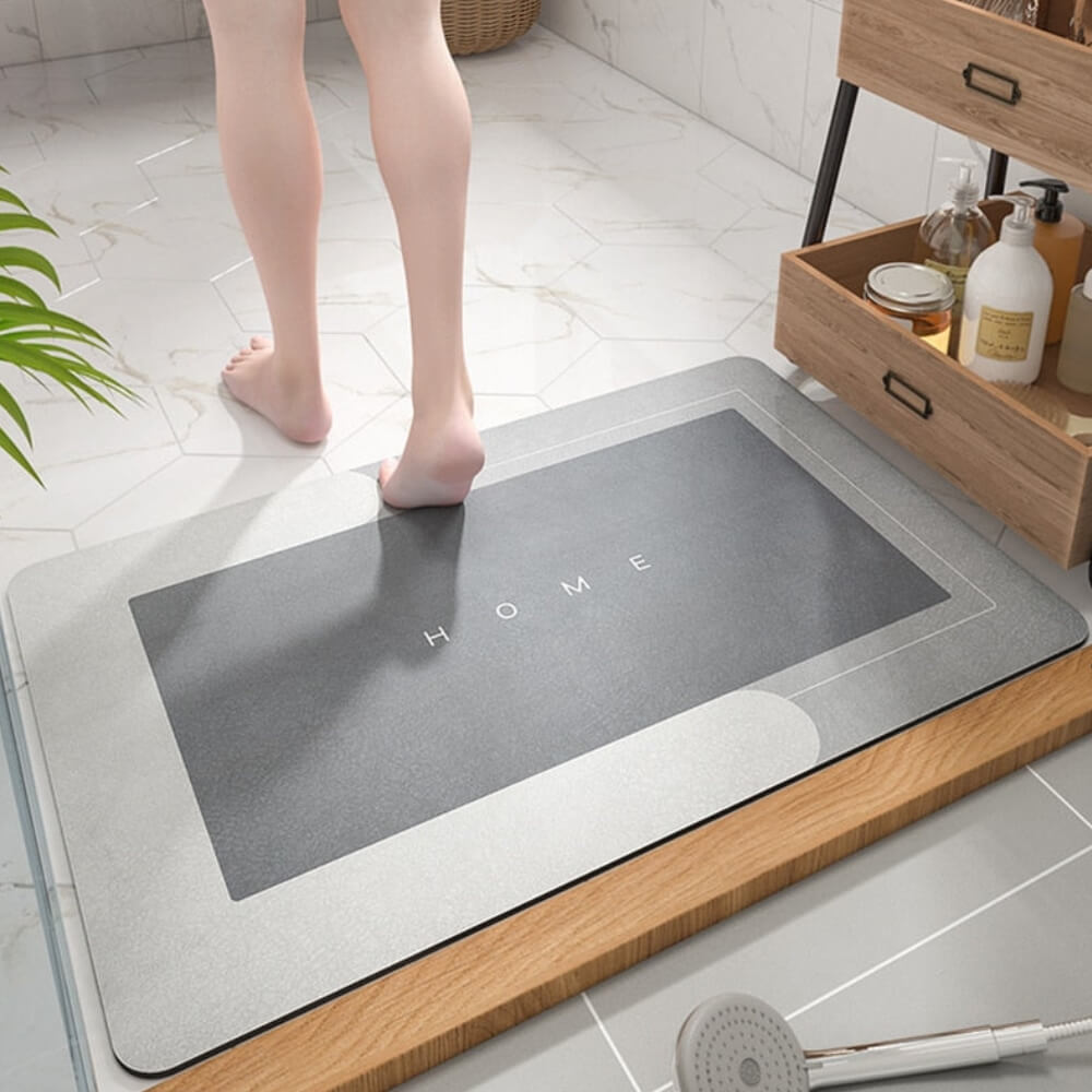 Wasserabsorbierende Badematte – rutschfest und schnell trocknend